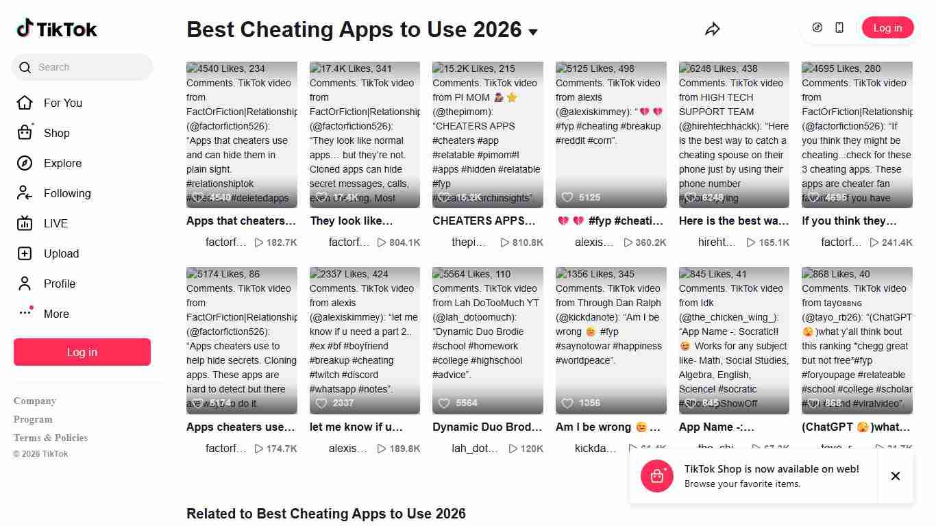 Best Cheating Apps to Use 2026 TikTok
